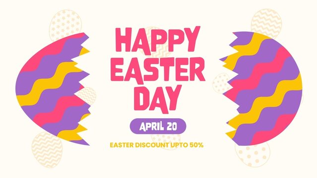 Happy Easter Cracked Egg Holiday Promotion Offer