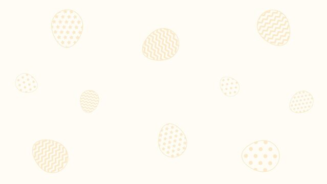 Fun Rotating Easter Eggs Animated Background