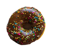 Chocolate Donut on Isolated Background