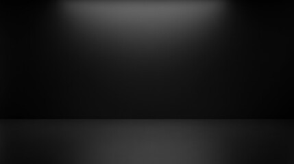 Dark studio backdrop with subtle light gradient creates a simple, minimalist stage appearance