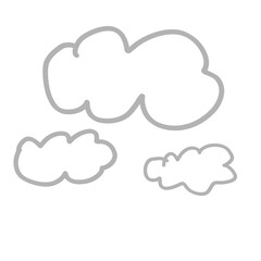 Hand-Drawn Doodle Cloud Collection