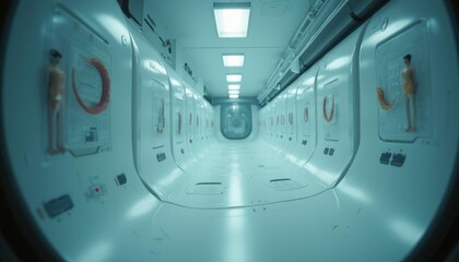 Internal corridors of future space stations