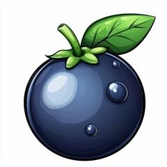 Vibrant Blueberry Illustration