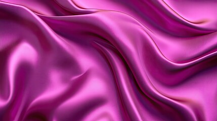 Fototapeta premium Luxurious Draped Pink Satin Fabric Texture Background Image