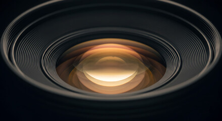 Macro shot of a camera lens