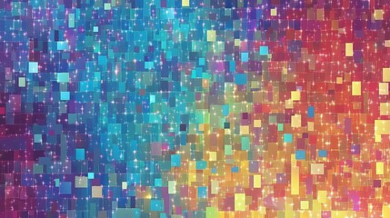 Fototapeta premium Colorful Pixel Pattern Design