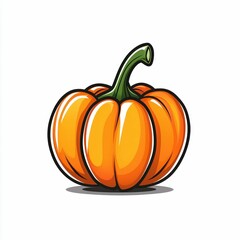 Obraz premium Cartoonish Orange Pumpkin