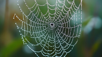 spider web without spider close up