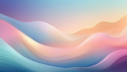 Obraz premium Soft gradient with blended pastel colors, creating a calming and dreamy effect on a clean white background—perfect for serene, modern designs. 