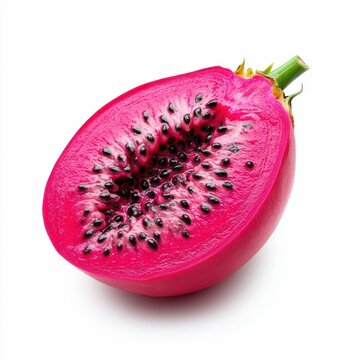 Halved Red Dragon Fruit