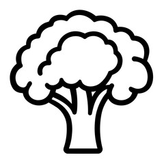 Fresh Vegetable Broccoli Icon