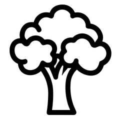 Fresh Vegetable Broccoli Icon