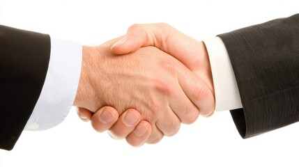 Obraz premium Handshake colleagues symbolizes trust, respect, cooperation, unity, partnership.