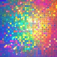 Fototapeta premium Colorful Pixel Pattern Design