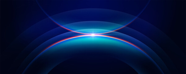 Celestial Light Convergence Abstract Tech Background