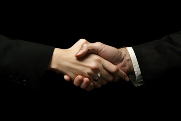 Deceptive Agreement: Partners Shaking Hands with Hidden Dishonesty in a Professional Setting