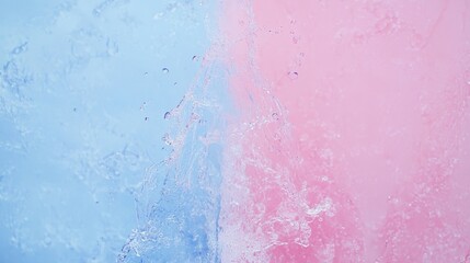 Fototapeta premium Abstract Water Splash: Dual-toned Pink and Blue Liquid Dynamic