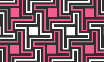 Seamless abstract geometric pattern. Vector Illustration. Reflectarray antenna background.