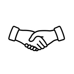 Businessman shaking hands vector illustration