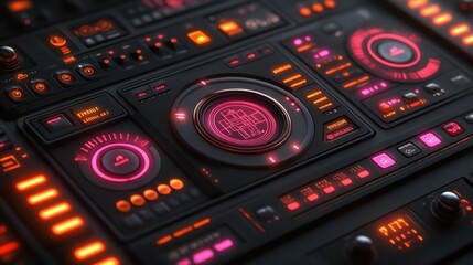 Modern digital audio workstation control panel