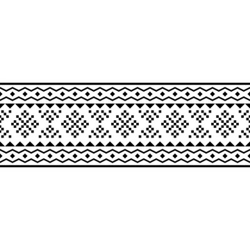 Stipe seamless geometric tribal pattern featuring repeating square shapes. Black and white ethnic design, ideal for wallpapers, fabrics, and modern digital art.	EPS 10