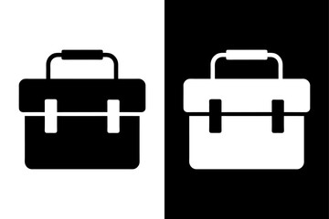 Toolbox Silhouette Vector Icon Black and White High-Quality Design.