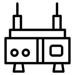 Router Modem Wifi Line Icon