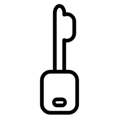 Key Security Unlock Line Icon