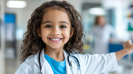 Compassionate physical therapist guiding young patient in modern clinic pediatric care bright environment warm engagement health and well-being