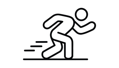 Running Athlete Icon