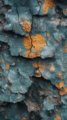 Cracked wall with textured paint