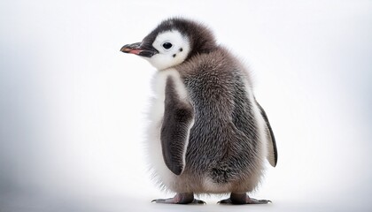 close up of a baby penguin