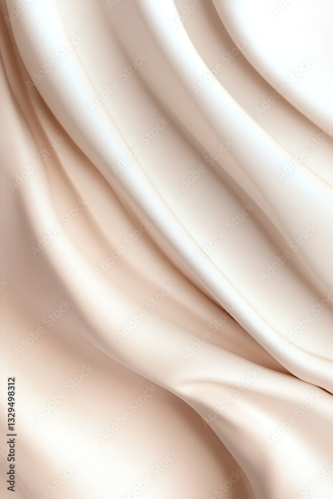 Poster this design features a flowing abstract wave pattern in soft beige and cream tones, providing a refi