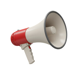 Isolated megaphone on a transparent background, a powerful symbol of communication and announcement
