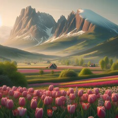 Sunset montains