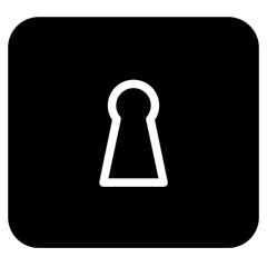 Clouds Lock Servers Glyph Icon