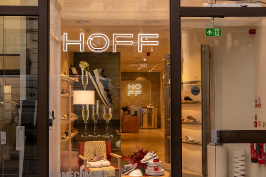 LONDON-  Hoff shop on Regent Street. High end shoe brand retailer