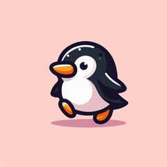 vector illustration of a penguin