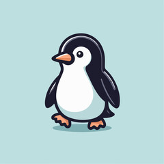 vector illustration of a penguin