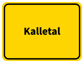 Illustration eines Stadteingangsschildes von Kalletal, einer Gemeinde des Kreises Lippe
