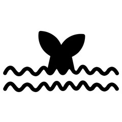 Fish Life Sea Glyph Icon