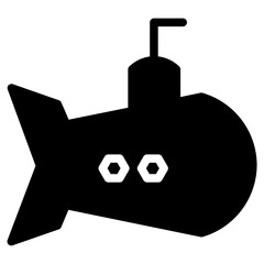 Marine Nautical Sea Glyph Icon