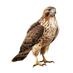 Realistic PNG of a Hawk &ndash; High-Quality Cutout on White Background