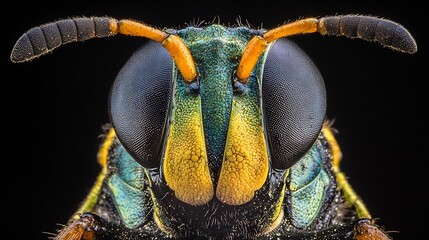 Close up of treehoppers bizarre shaped head highlighting its evolutionary adaptations fine details and unique textures