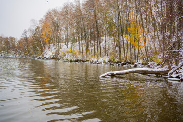 river in winter