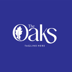 Logo with illustration of Oak Tree