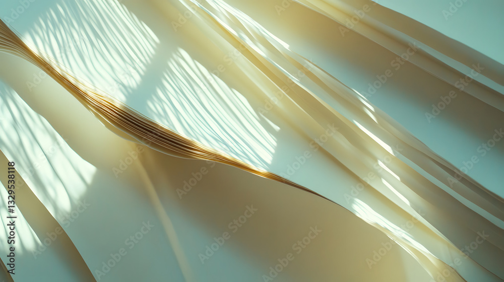 Poster a soft natural light filtering through a window illuminating the interior and creating a warm and in
