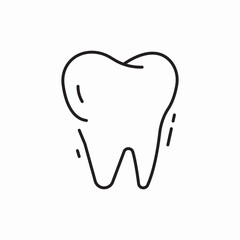Dental tooth health care icon vector sign
