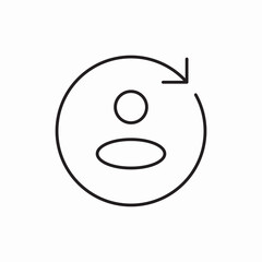 User profile update icon vector sign