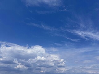 Obraz premium Sky clouds blue heaven cloudscape 